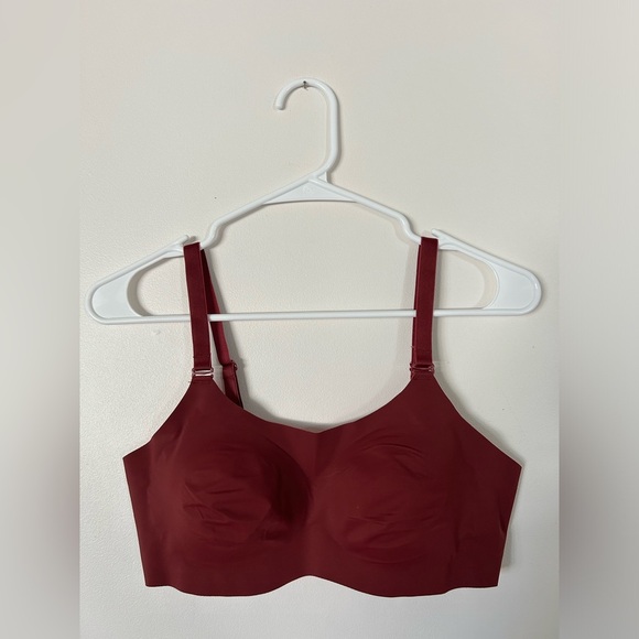 KNIX Evolution Reversible Wireless Bra Burgundy/Pink Size 4 - Picture 1 of 7